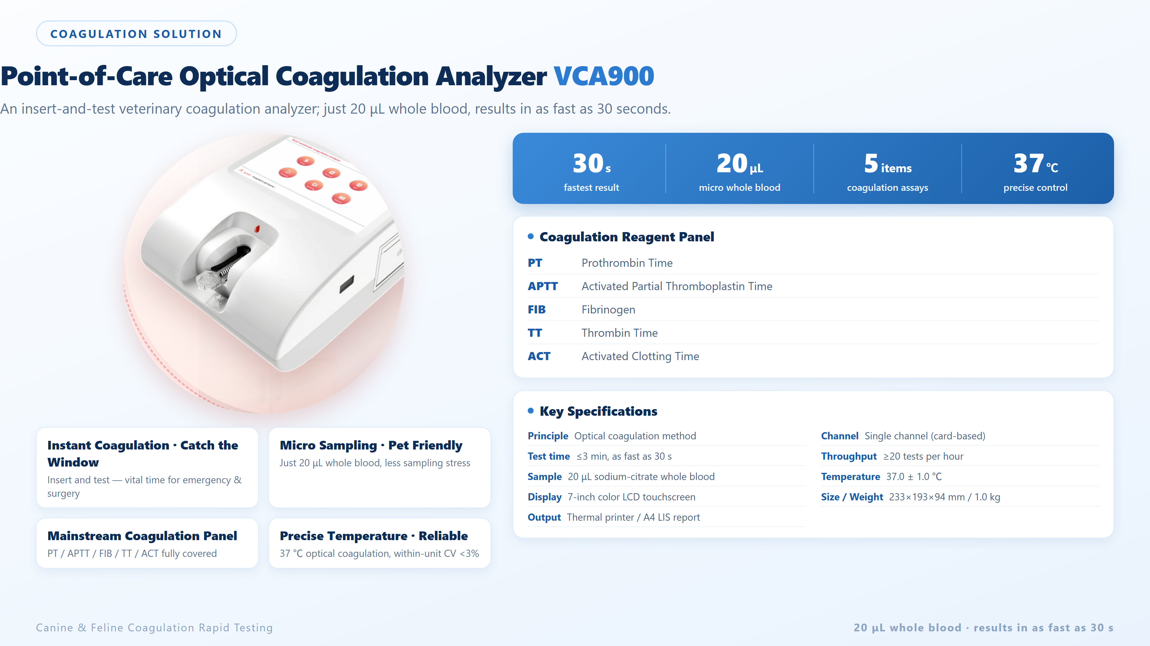 Optical Coagulation Analyzer 
